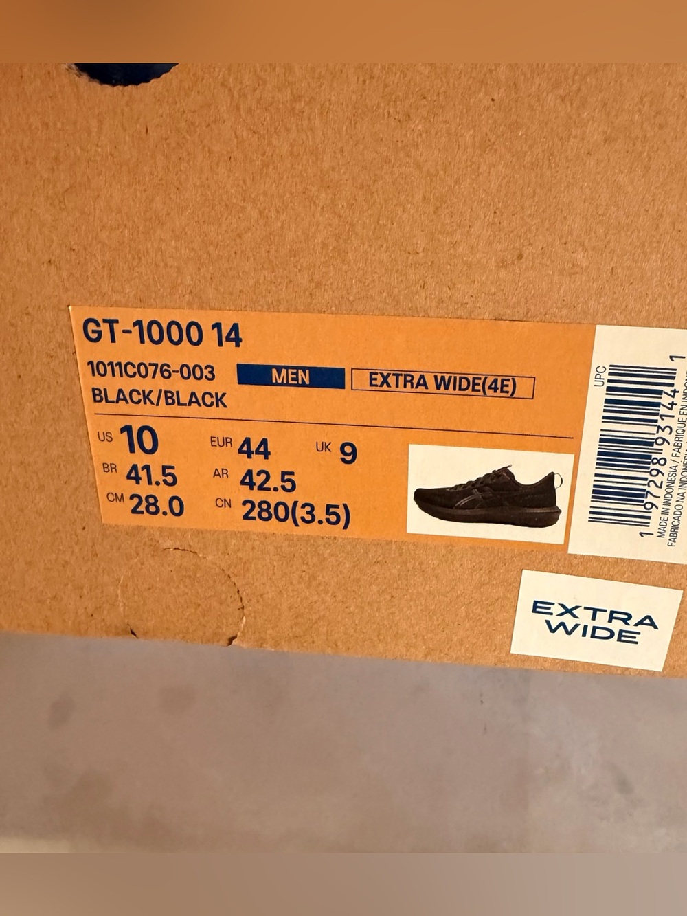 ASICS GT-1000 14 EXTRA WIDE (4E) - Picture 5 of 5